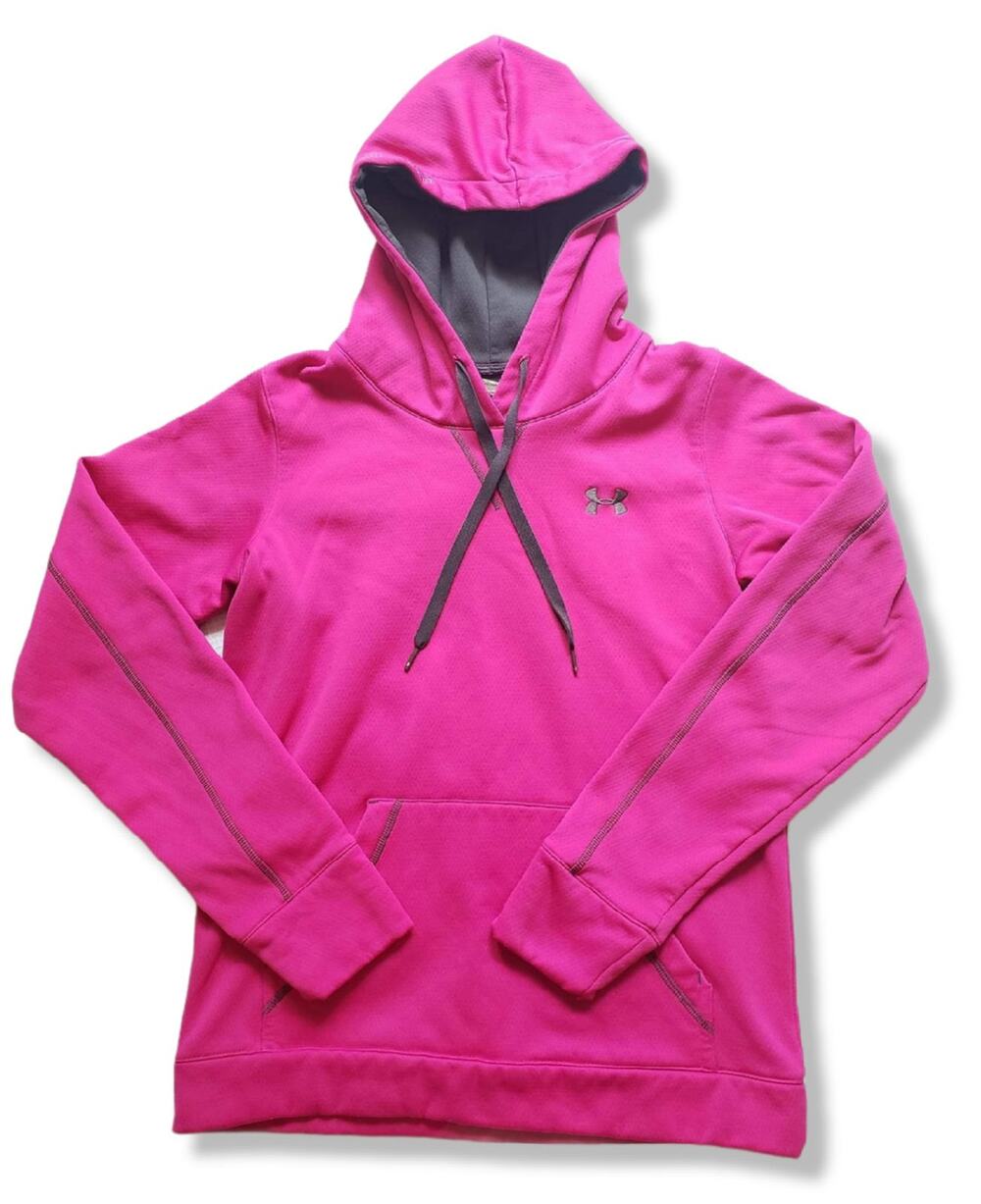 Under Armour Womens Small Fushia Pink Hoodie Sweatshirt